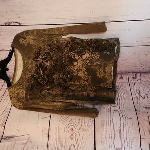 Nicole Miller 3/4 sleeve top